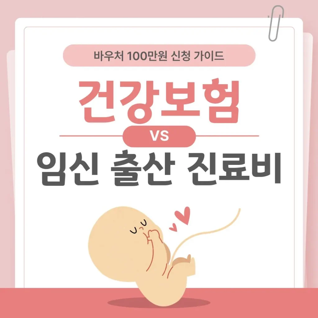 건강보험 임신 출산 진료비 신청서