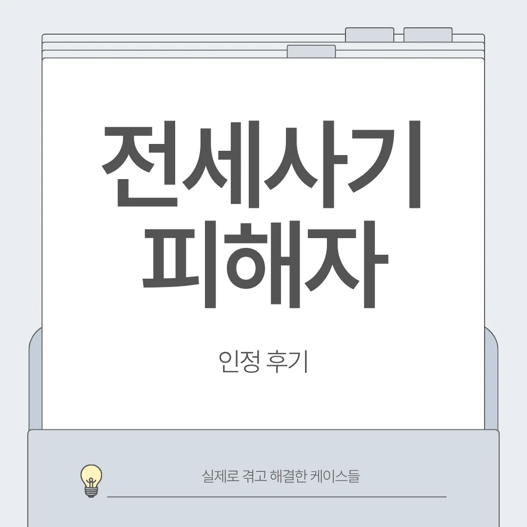 전세사기 피해자 인정 후기